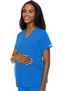 Med Couture Maternity V-Neck Top. Item MC8459 in MC MATERNITY Collection. Live Chat for Bulk Discounts.