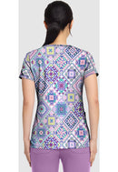 Med Couture V-Neck Print Top. Item MC8564 in MC PRINTS Collection. Live Chat for Bulk Discounts.
