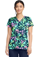 Med Couture V-Neck Print Top. Item MC8564 in MC PRINTS Collection. Live Chat for Bulk Discounts.