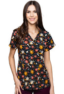 Med Couture V-Neck Print Top. Item MC8564 in MC PRINTS Collection. Live Chat for Bulk Discounts.