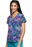 Med Couture V-Neck Print Top. Item MC8564 in MC PRINTS Collection. Live Chat for Bulk Discounts.