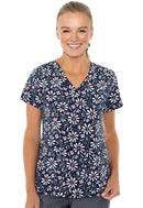 Med Couture V-Neck Print Top. Item MC8564 in MC PRINTS Collection. Live Chat for Bulk Discounts.