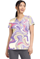 Med Couture V-Neck Print Top. Item MC8564 in MC PRINTS Collection. Live Chat for Bulk Discounts.