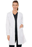 Med Couture 3 Pocket Long Length Lab Coat. Item MC8608NY in MC LAB COAT Collection. Live Chat for Bulk Discounts.