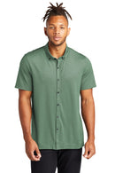 Mercer+Mettle ®  Stretch Pique Full-Button Polo MM1006