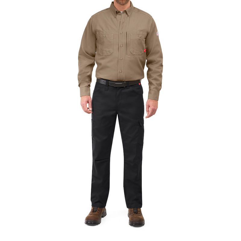 Bulwark [QS42] iQ Series Endurance Collection Men's FR Uniform Shirt. Live Chat for Bulk Discounts.