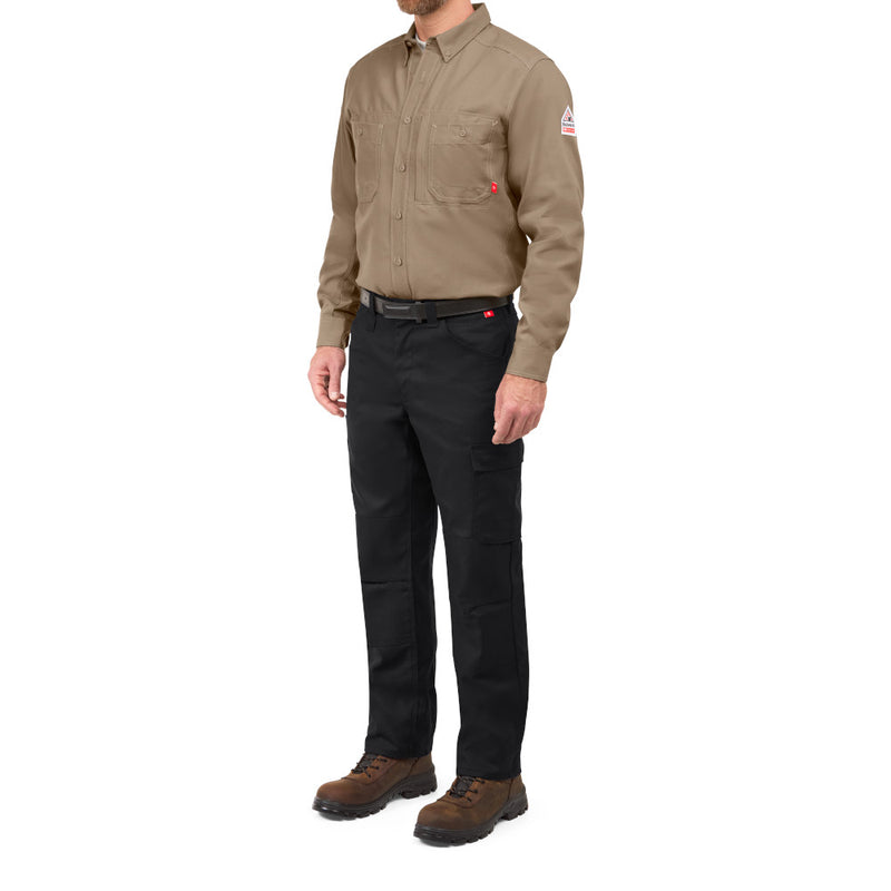 Bulwark [QS42] iQ Series Endurance Collection Men's FR Uniform Shirt. Live Chat for Bulk Discounts.