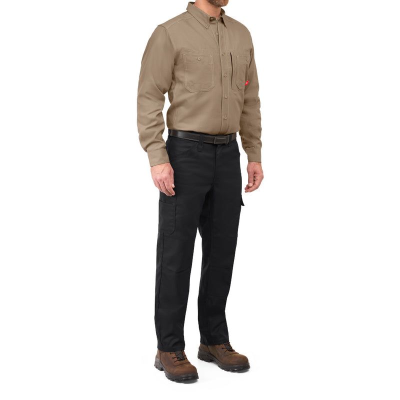 Bulwark [QS42] iQ Series Endurance Collection Men's FR Uniform Shirt. Live Chat for Bulk Discounts.