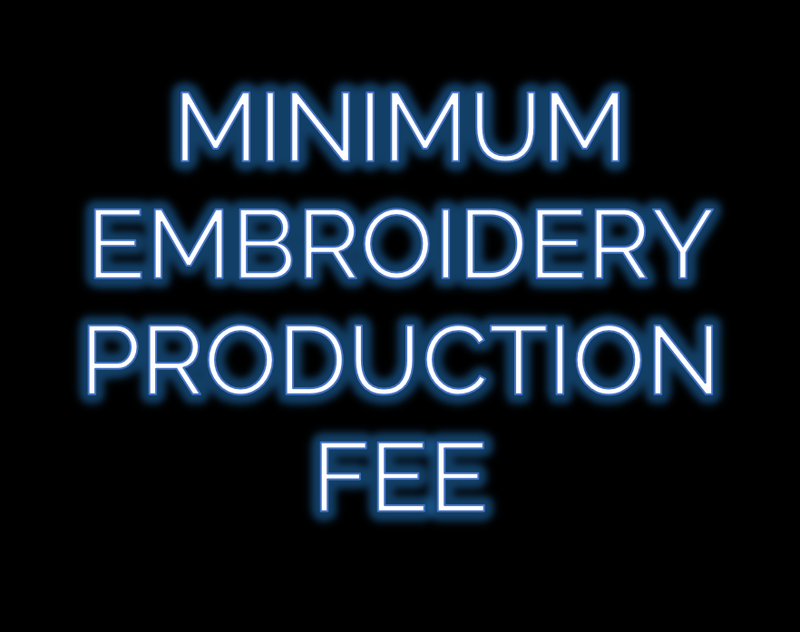 Minimum Embroidery Setup Fee