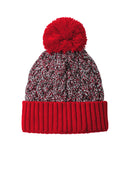 New Era Marled Knit Pom Beanie NE910. Live Chat for Bulk Discounts