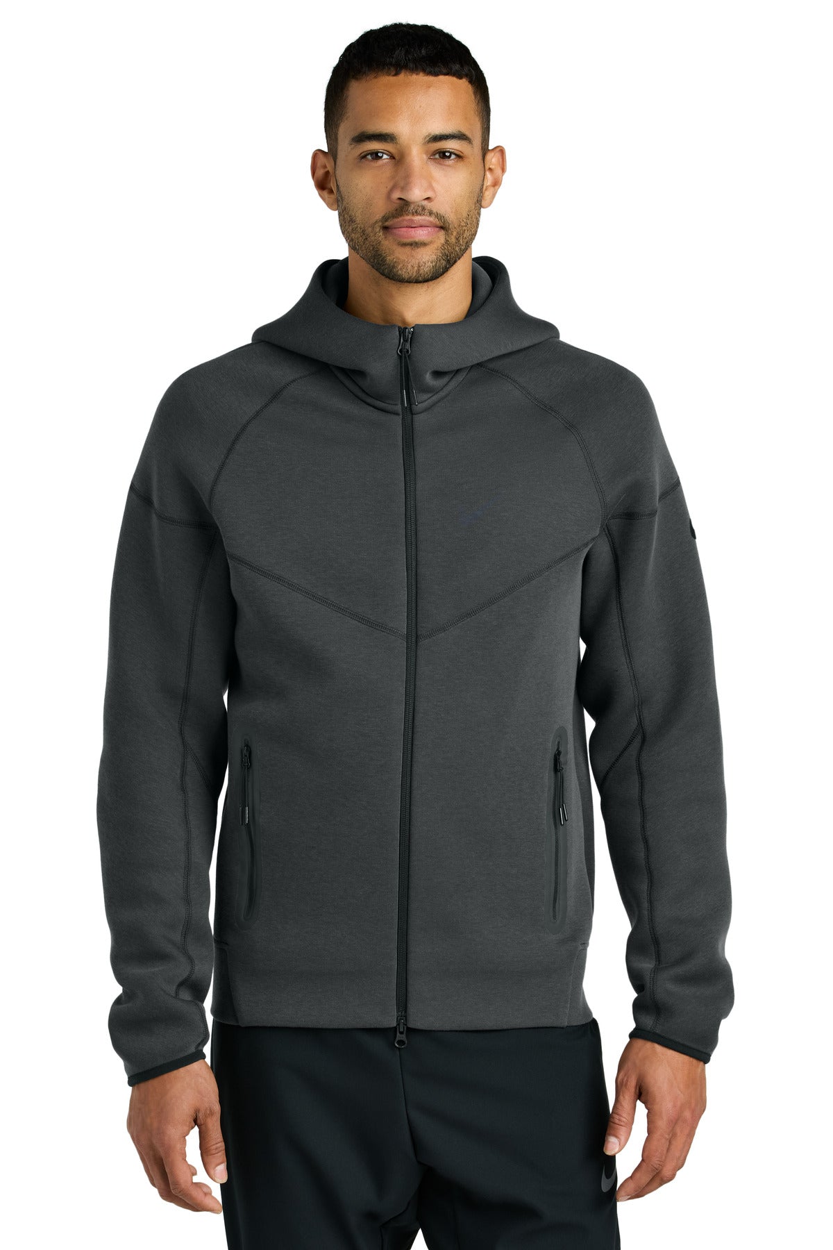 Nike [NKFQ4762] Tech Fleece Full-Zip Hoodie with Custom Embroidered Lo
