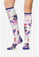 Cherokee Women's 10-15mmHg Compression Socks. Item PRINTSUPPORT in CK LEGWEAR Collection. Live Chat for Bulk Discounts.