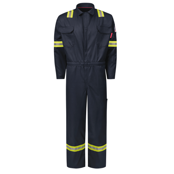 Bulwark [QC22-EHV] iQ Series Men's Midweight Enhanced Visibility Mobility Coverall. Live Chat For Bulk Discounts.