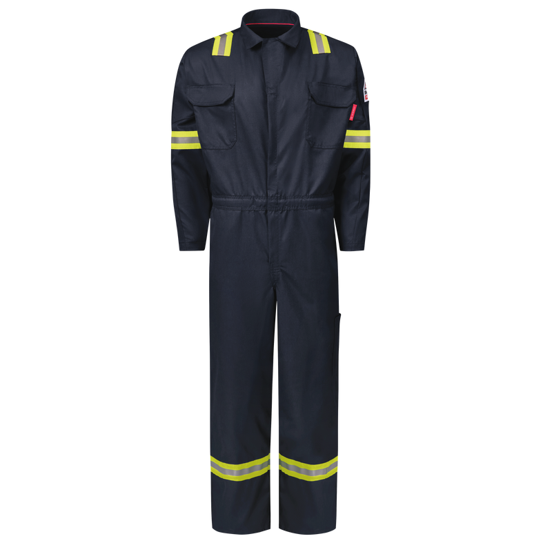 Bulwark [QC22-EHV] iQ Series Men's Midweight Enhanced Visibility Mobility Coverall. Live Chat For Bulk Discounts.