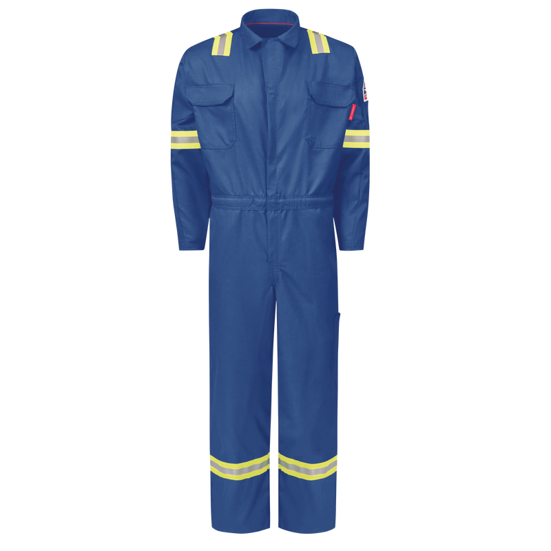 Bulwark [QC22-EHV] iQ Series Men's Midweight Enhanced Visibility Mobility Coverall. Live Chat For Bulk Discounts.