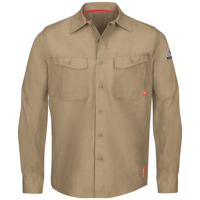 Bulwark [QS40] iQ Series Endurance Collection Men's FR Work Shirt. Live Chat for Bulk Discounts.