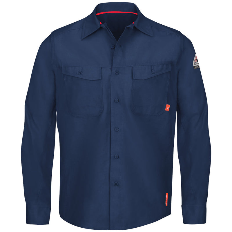 Bulwark [QS40] iQ Series Endurance Collection Men's FR Work Shirt. Live Chat for Bulk Discounts.