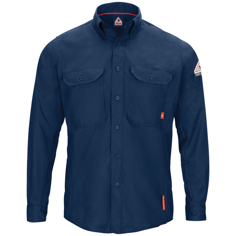 Bulwark [QS50] iQ Series Comfort Woven Men's Lightweight FR Shirt. Live Chat for Bulk Discounts.