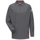 Bulwark [QT12] iQ Series Comfort Knit Men's FR Long Sleeve Polo. Live Chat for Bulk Discounts.