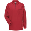 Bulwark [QT12] iQ Series Comfort Knit Men's FR Long Sleeve Polo. Live Chat for Bulk Discounts.