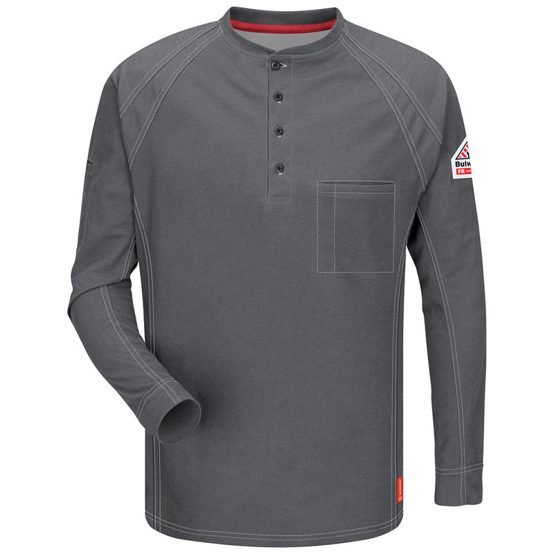 Bulwark [QT20] Long Sleeve Henley. Live Chat for Bulk Discounts.