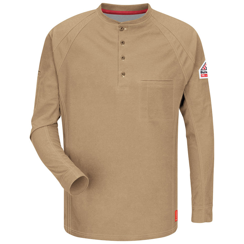 Bulwark [QT20] Long Sleeve Henley. Live Chat for Bulk Discounts.