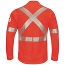 Bulwark [QT34] iQ Series Comfort Knit Men's FR Long Sleeve T-Shirt With Reflective Trim. Live Chat For Bulk Discounts.