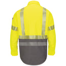 Bulwark [SLB4] Men's Hi-Visibility Color-Block Uniform Shirt. Live Chat for Bulk Discounts.