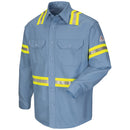 Bulwark [SLDT] Men's Midweight FR Enhanced Visibility Uniform Shirt. Live Chat for Bulk Discounts.