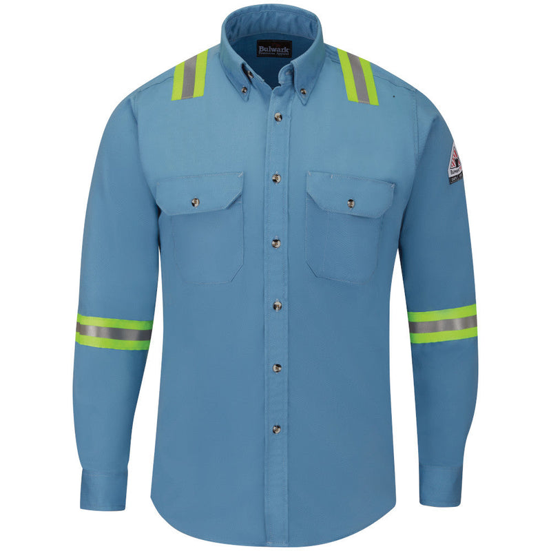 Bulwark [SLEV] Men's Midweight FR Enhanced Visibility Shirt. Live Chat for Bulk Discounts.