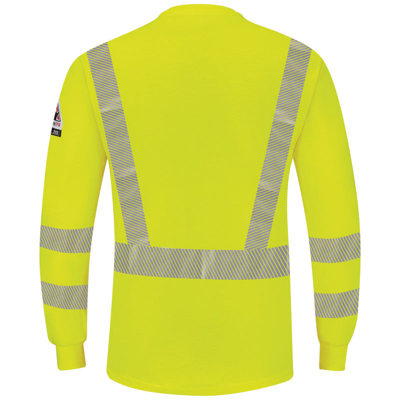 Bulwark [SML4] Men's Hi-Visibility Lightweight Long Sleeve Henley. Live Chat for Bulk Discounts.