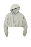 Champion   Women's Reverse Weave   Cropped Cut-Off Hooded Sweatshirt RW01W. Live Chat for Bulk Discounts