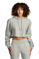 Champion   Women's Reverse Weave   Cropped Cut-Off Hooded Sweatshirt RW01W. Live Chat for Bulk Discounts