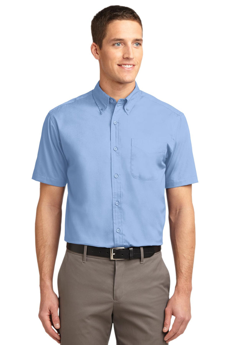 Port Authority ®  Short Sleeve Easy Care Shirt.  S508 - Light Blue/ Light Stone