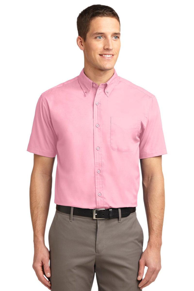 Port Authority S508 Short Sleeve Easy Care Button-Up Shirt – Men's – Solid – Regular Fit – New Without Tags