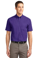 Port Authority ®  Short Sleeve Easy Care Shirt.  S508 - Purple/ Light Stone