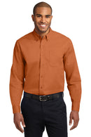 Port Authority ®  Long Sleeve Easy Care Shirt S608 - Texas Orange/ Light Stone