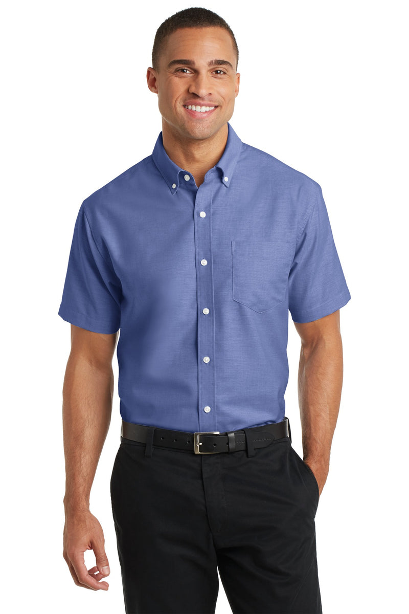 Port Authority ®  Short Sleeve SuperPro   Oxford Shirt. S659