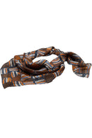 Edwards Checkerboard Chiffon Scarf [