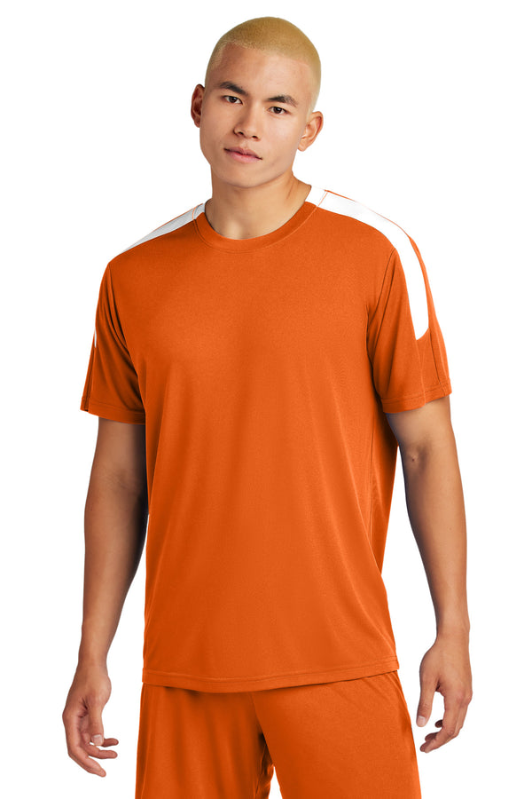 Sport-Tek ®  Competitor   United Crew ST100 - Deep Orange/ White