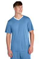 Sport-Tek ®  Competitor   United V-Neck ST101 - Carolina Blue/ White