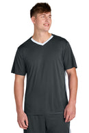 Sport-Tek ®  Competitor   United V-Neck ST101 - Iron Grey/ White