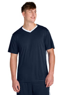 Sport-Tek ®  Competitor   United V-Neck ST101 - True Navy/ White