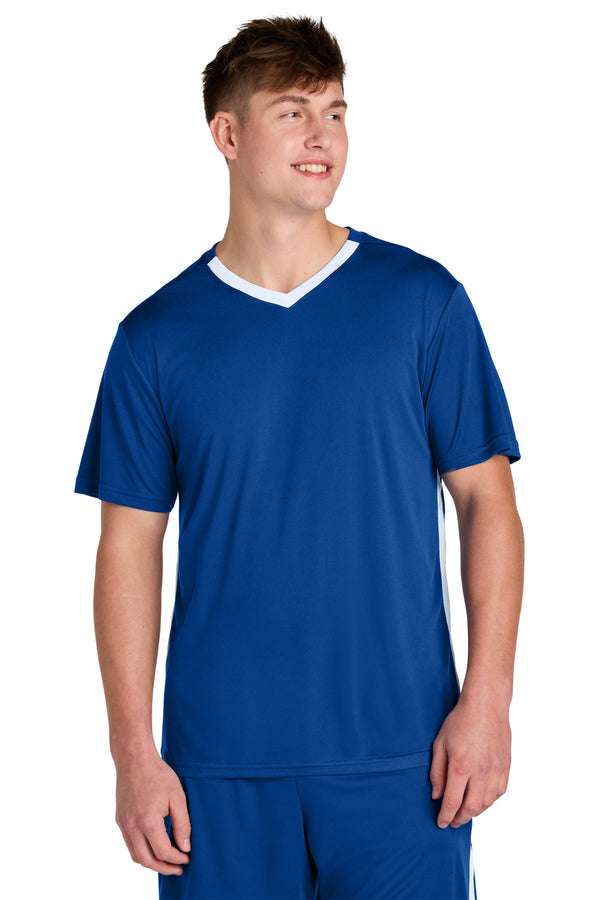 Sport-Tek ®  Competitor   United V-Neck ST101 - True Royal/ White