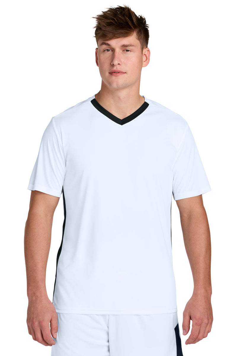Sport-Tek ®  Competitor   United V-Neck ST101 - White/ Black