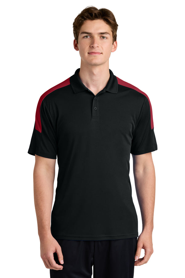 Sport-Tek ®  Competitor   United Polo ST104 - Black/ Deep Red