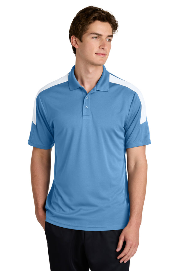 Sport-Tek ®  Competitor   United Polo ST104 - Carolina Blue/ White