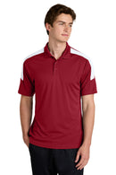 Sport-Tek ®  Competitor   United Polo ST104 - Deep Red/ White