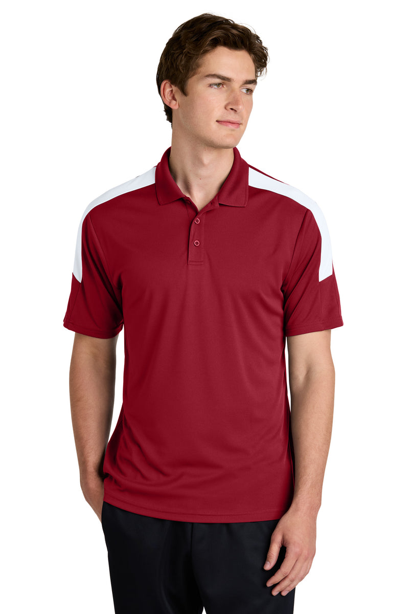 Sport-Tek ®  Competitor   United Polo ST104 - Deep Red/ White