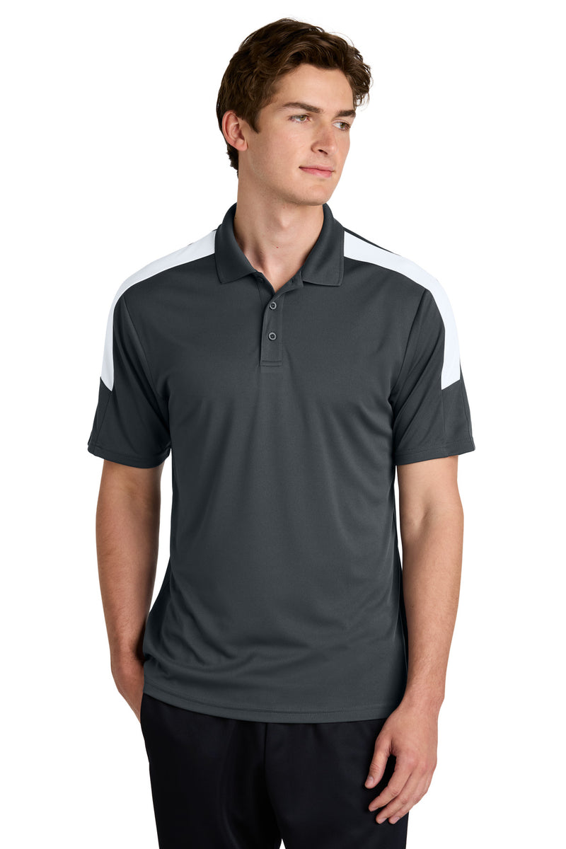 Sport-Tek ®  Competitor   United Polo ST104 - Iron Grey/ White